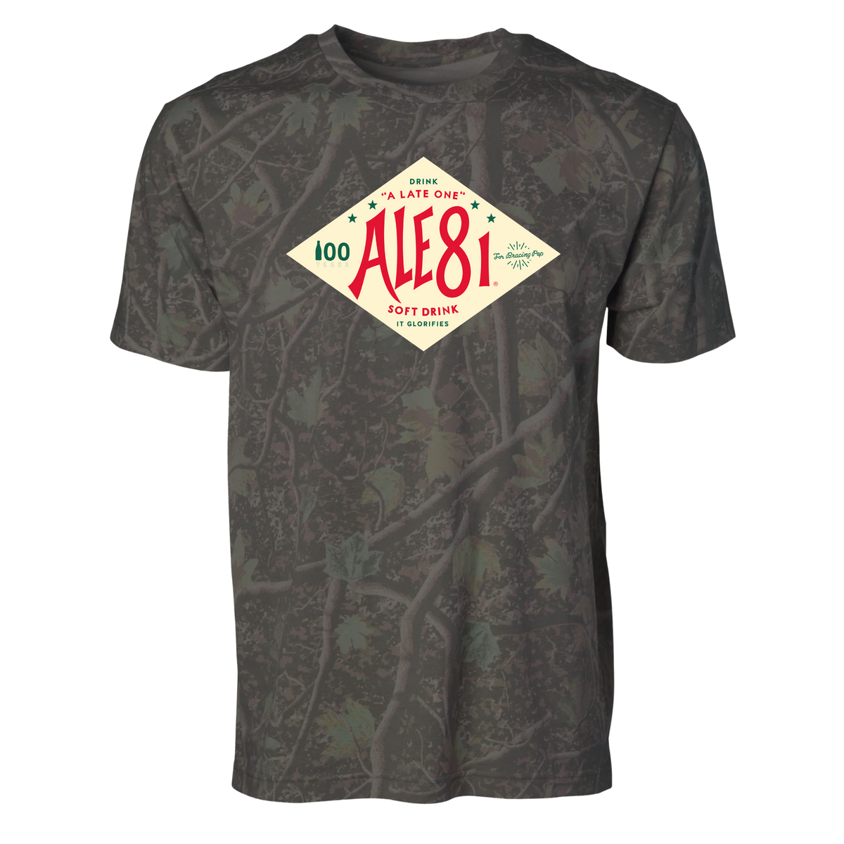 ALE-8-ONE 100 YEAR CAMO TEE (Dark Camo)