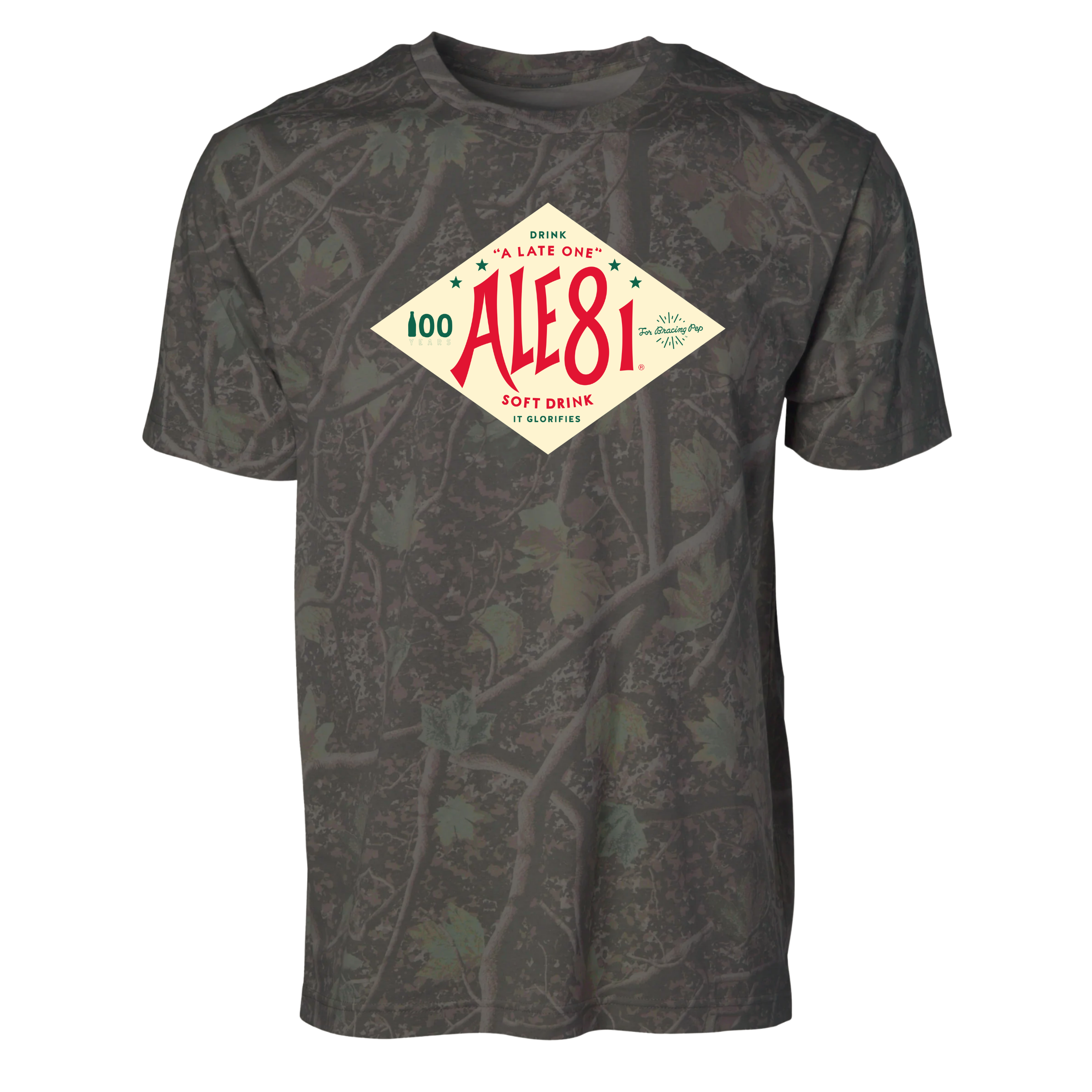 ALE-8-ONE 100 YEAR CAMO TEE (Dark Camo)