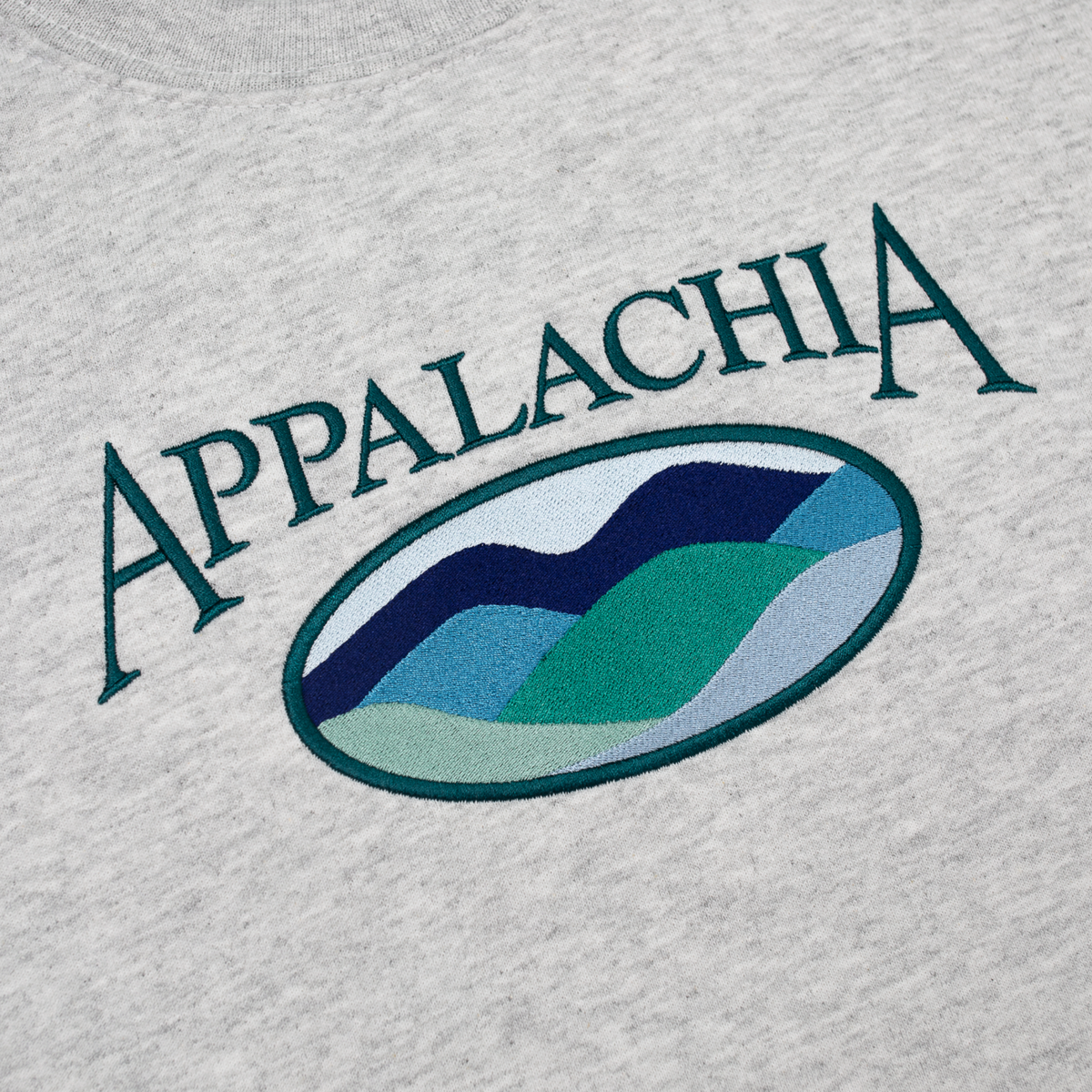 Appalachia Embroidered Crewneck (Ash)