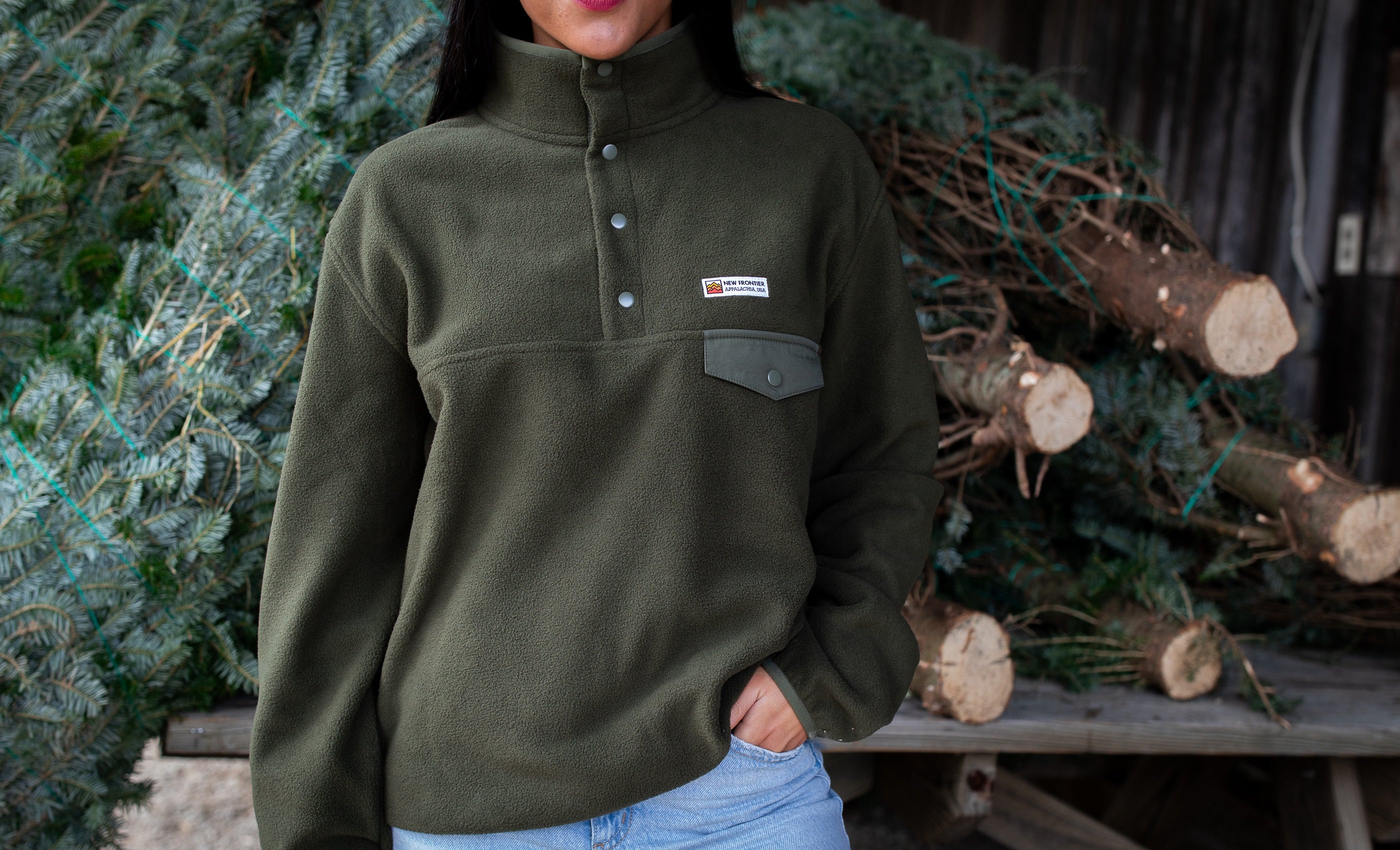 Frontier Fleece Pullover (Hunter)