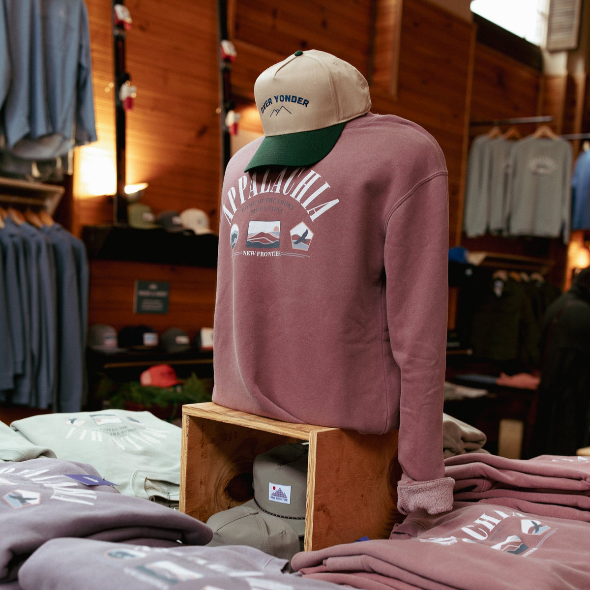 90's Appalachia Crewneck (Cranberry)