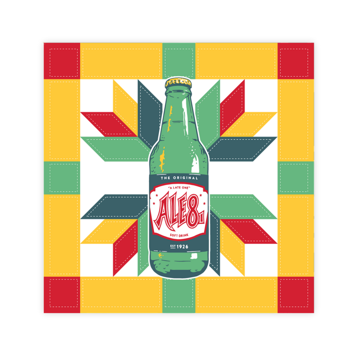 Ale-8-One Quilt Sticker