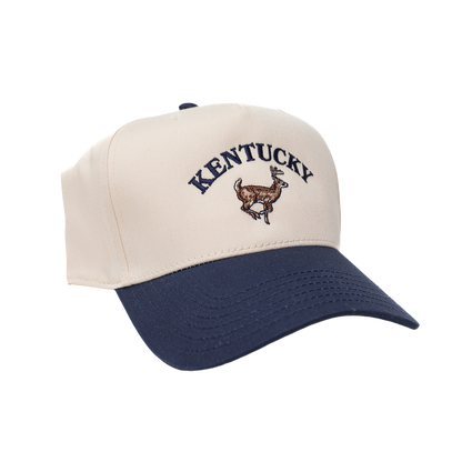 Kentucky Buck Hat ( Navy & Natural )
