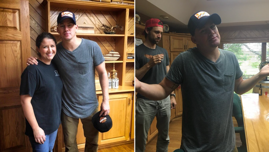 Channing Tatum Sports New Frontier Hat on Recent Press Tour