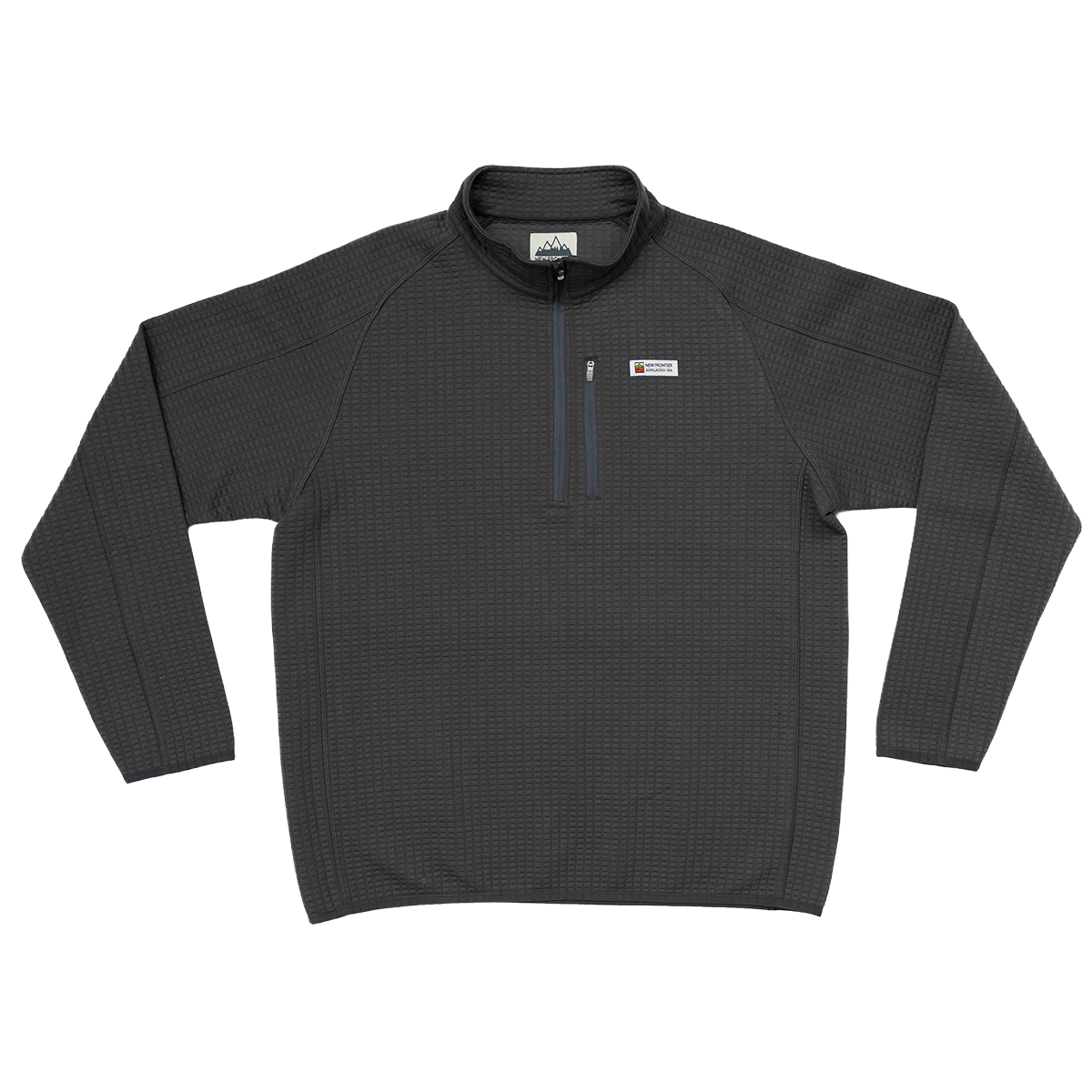 Men's Waffle 1/4 Zip Pullover (Carbon)