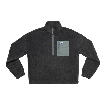 Women's Cropped Fleece - 1/4 Zip (Shadow)