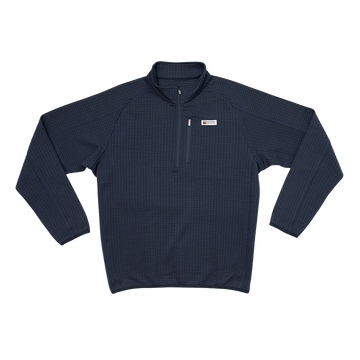 Men's Waffle 1/4 Zip Pullover (Navy)