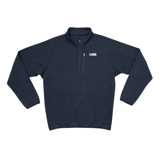 Men's Waffle 1/4 Zip Pullover (Navy)
