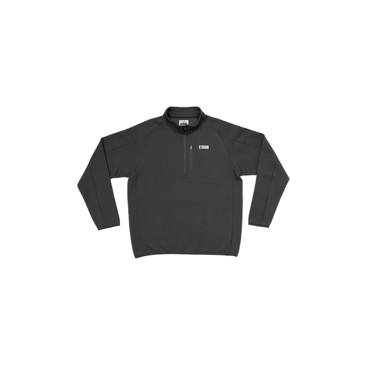 Men's Waffle 1/4 Zip Pullover (Carbon)
