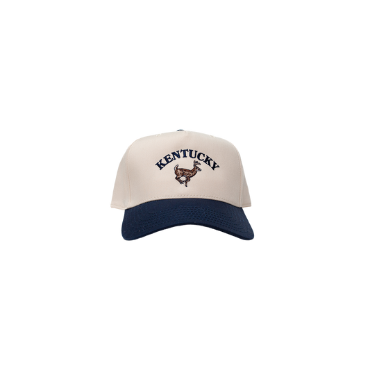 Kentucky Buck Hat ( Navy & Natural )