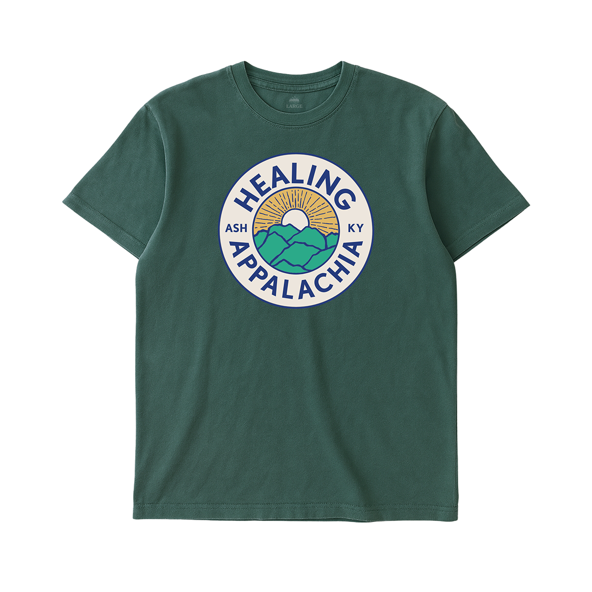 Healing Appalachia Badge Tee (Pine)