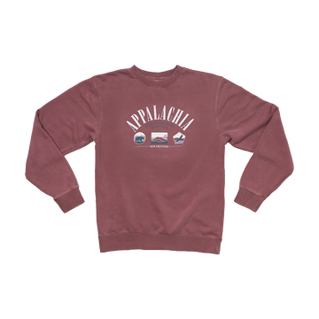 90's Appalachia Crewneck (Cranberry)