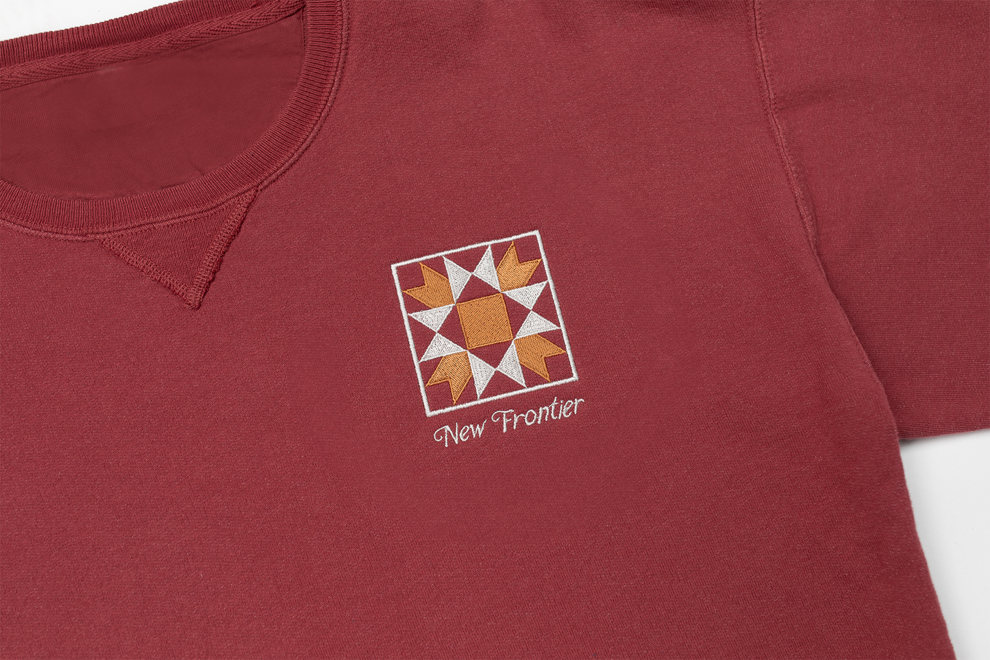 Quilt Patch Crewneck (Apple)
