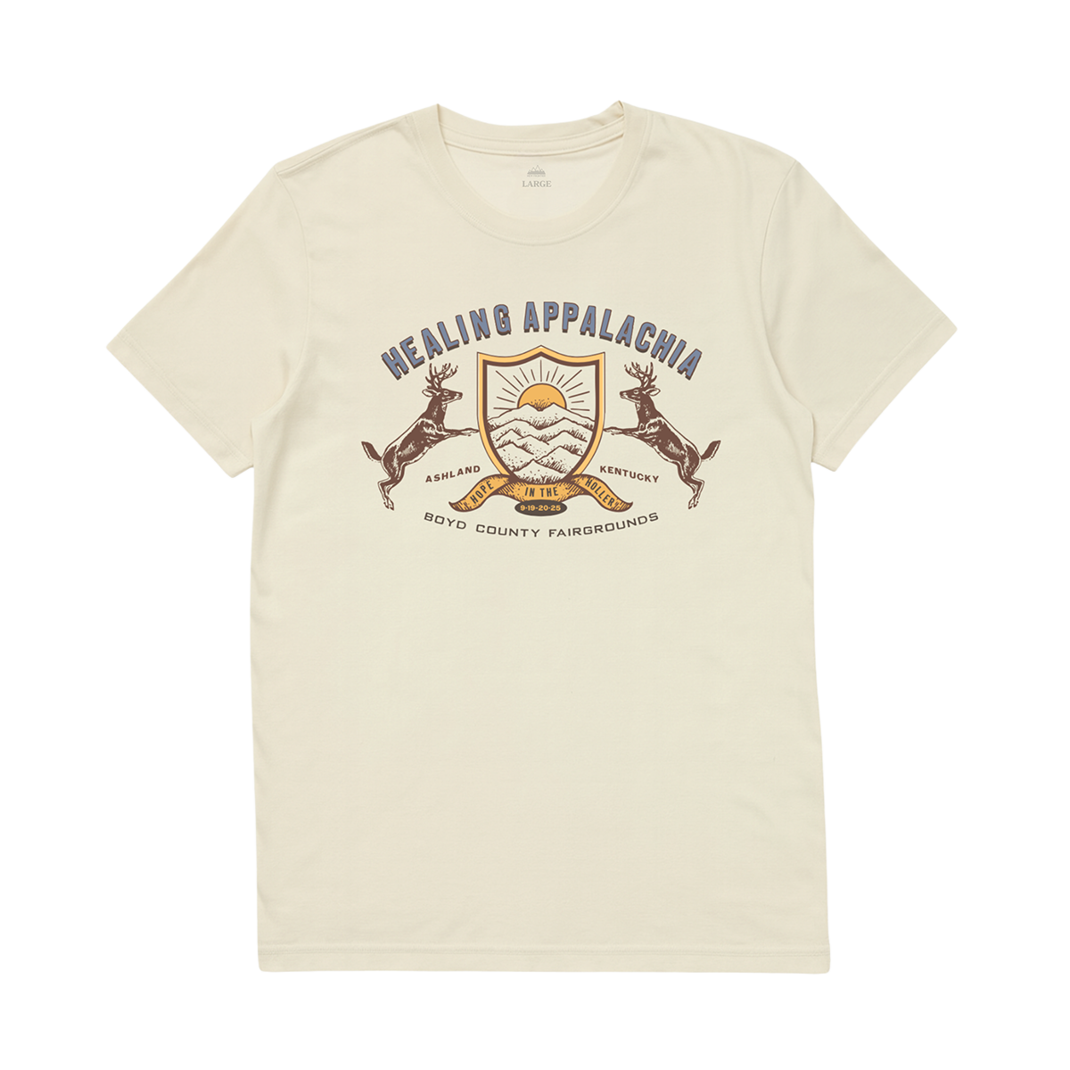 Healing Appalachia Shield Tee (Natural)