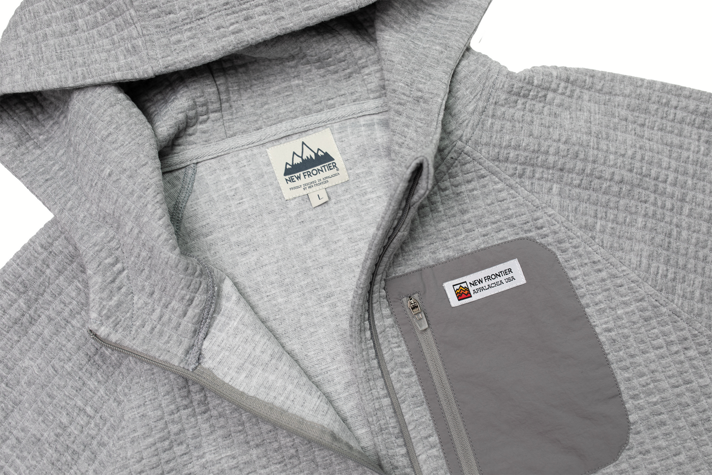 Men's Waffle Tech Hoodie (Ash)