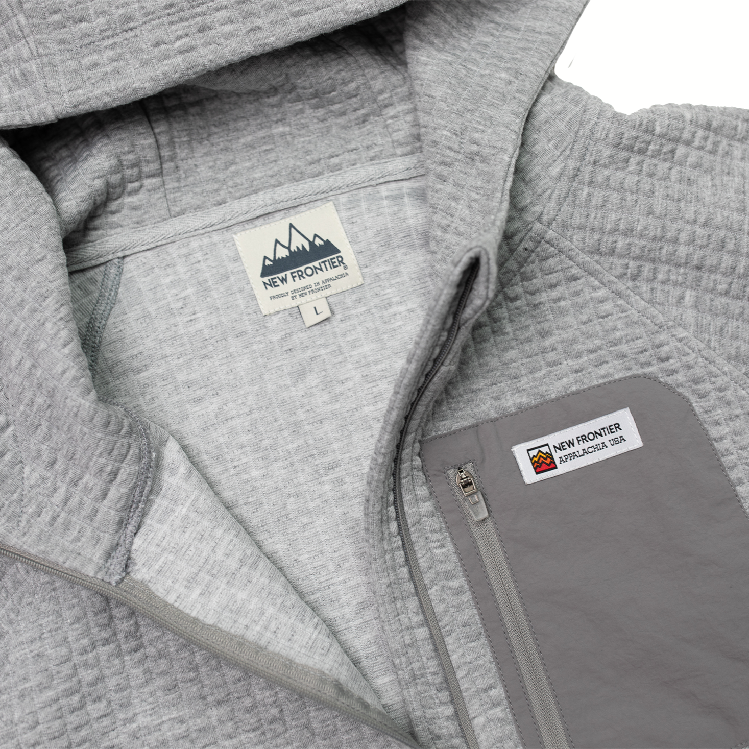 Men's Waffle Tech Hoodie (Ash)