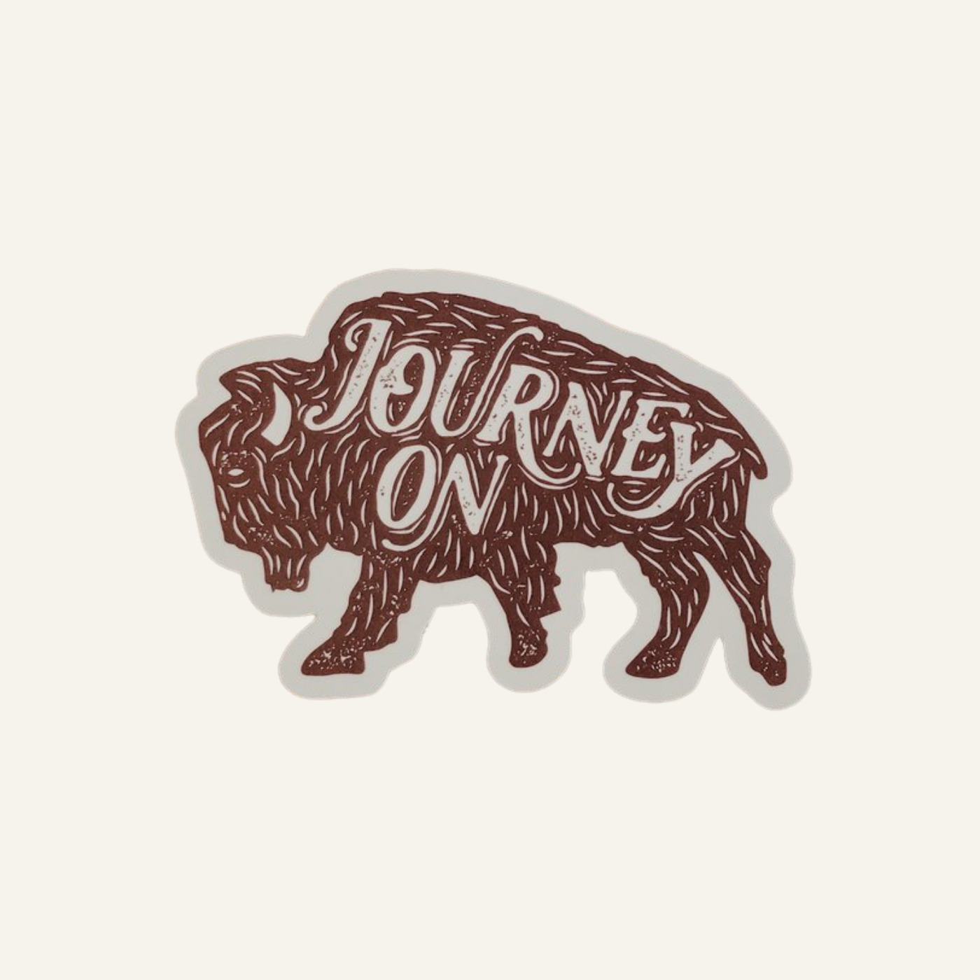 Buffalo Badge Sticker
