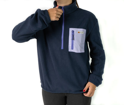 Women's Pullover - Deep Zip (Midnight)