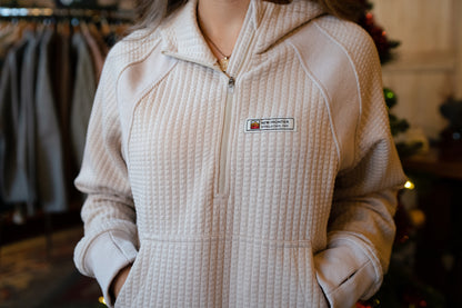Women's Waffle Tech Hoodie (Stone)