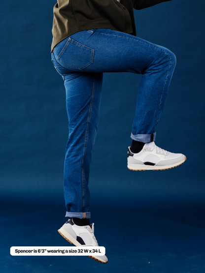 Men's Regular Recycled Jean - Stone Blue