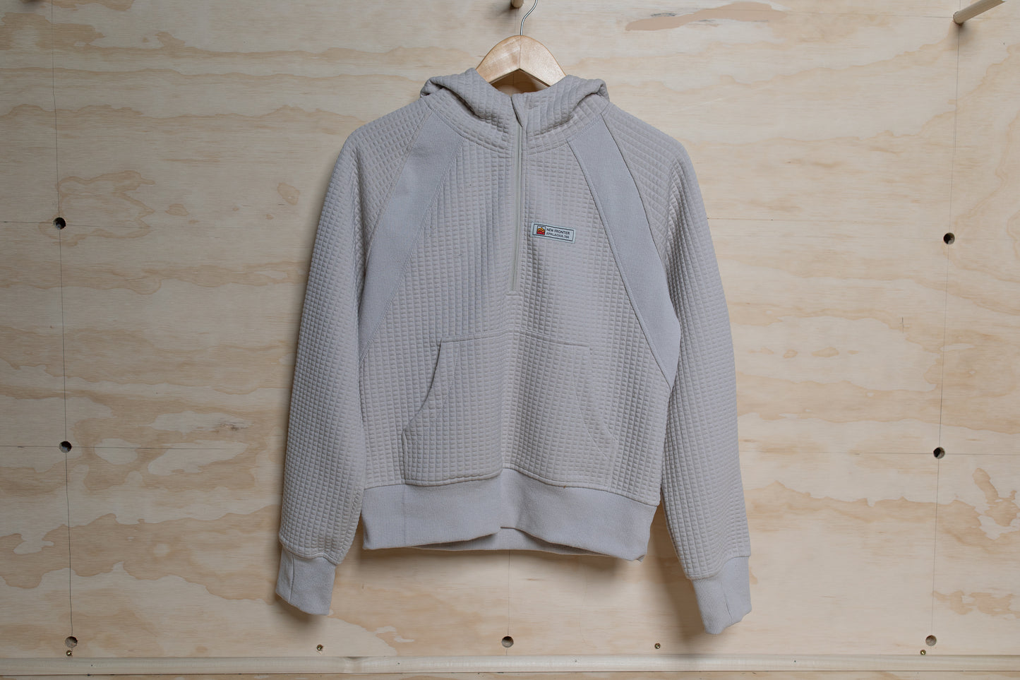 Women's Waffle Tech Hoodie (Stone)