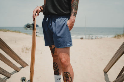 Men's Hybrid Tech 5" Short (Deep Blue)