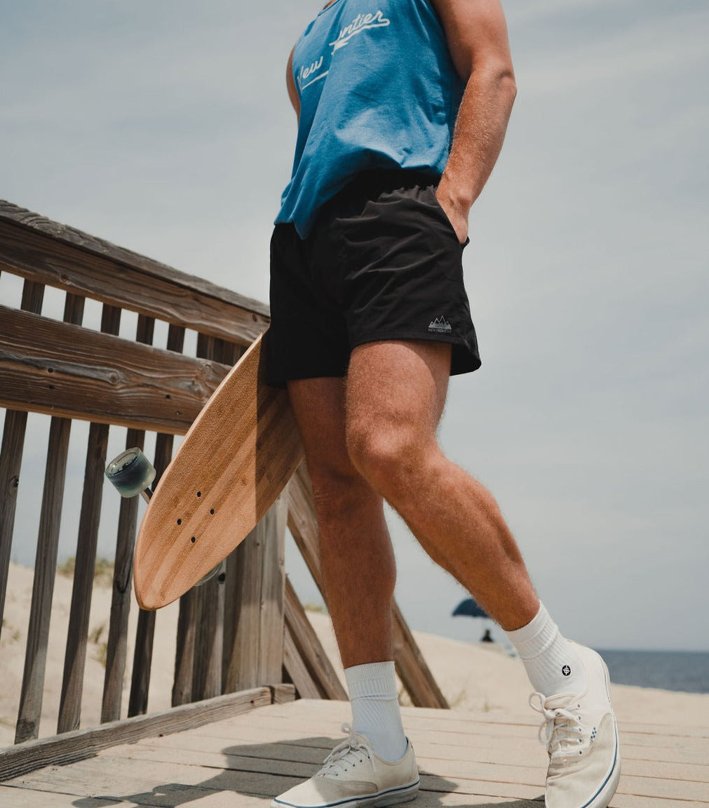 Men's Hybrid Tech 5" Short (Black)